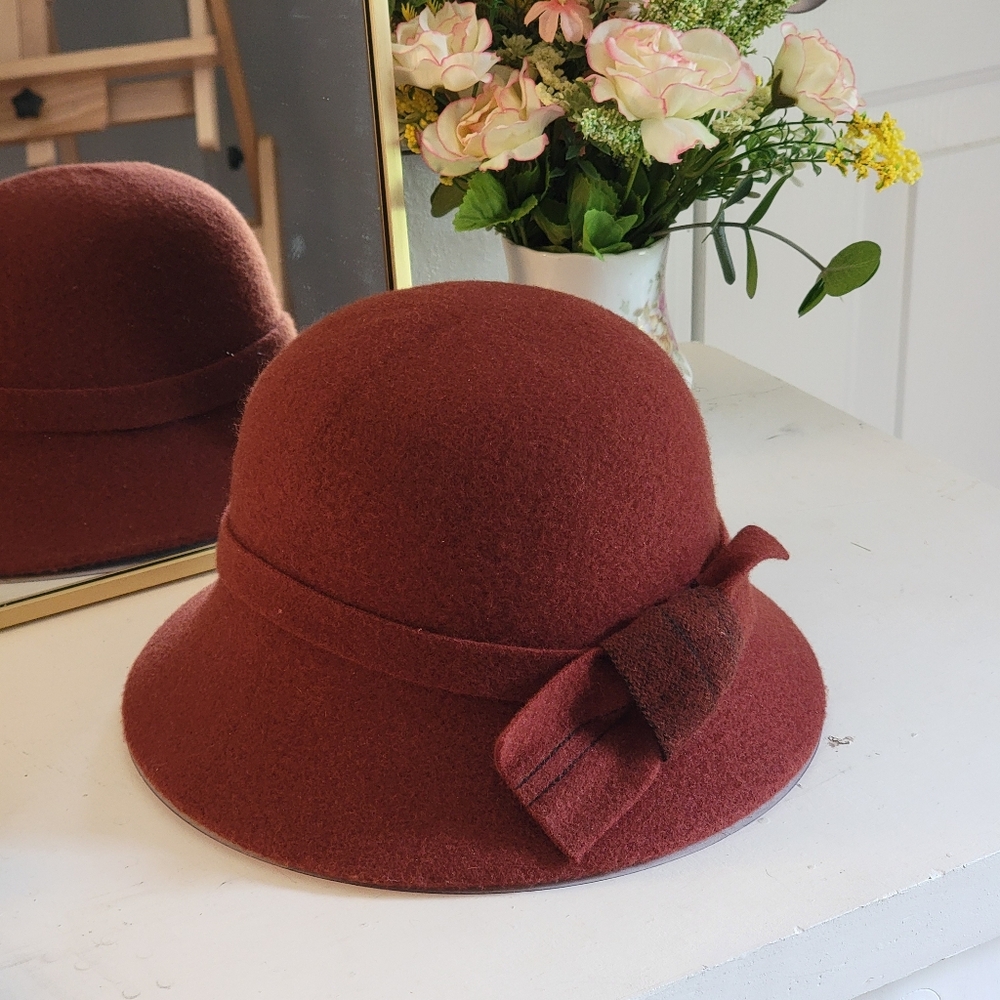 Wool Bucket Hat Elegant 1920s 1930s Hat - Picture 4 of 4